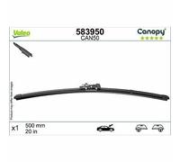 VALEO CANOPY, CAN50, Spazzola Tergicristallo Flat Blade Realizzata con Materiali