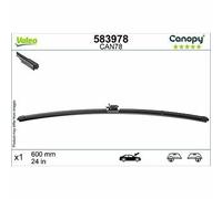 VALEO CANOPY, CAN78, Spazzola Tergicristallo Flat Blade Realizzata con Materiali