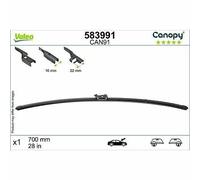 VALEO CANOPY, CAN91, Spazzola Tergicristallo Flat Blade Realizzata con Materiali