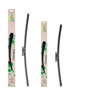VALEO CANOPY - Coppia Di Spazzole Tergicristallo Flat Blade Fatte Di Materiali Naturali E Riciclati CAN87+CAN52 - Anteriore - Lunghezze: 650mm+500mm - (Pack da 2)