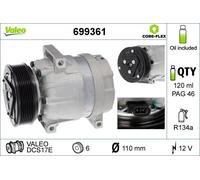 Compressore aria condizionata VALEO 699361