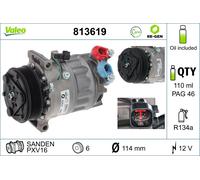 VALEO Compressore Climatizzatore Per Volvo V50 V40 Schrägheck Ford Focus III MW