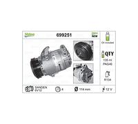 VALEO 699251 Compressore aria condizionata