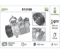 VALEO Compressore, Climatizzatore VALE813166