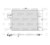 VALEO Condensatore Aria Condizionata Con Essicatore per Ford C - Max II Dxa /