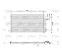 VALEO Condensatore Aria Condizionata per Ford Focus II Da _ Hcp Dp VW Scirocco