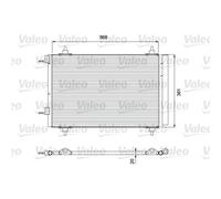 VALEO Condensatore Aria Condizionata per Peugeot 307 3A/C Citroën Berlingo B9