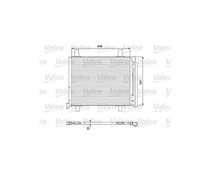 VALEO Condensatore, Climatizzatore 814168