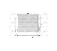 VALEO Condensatore, Climatizzatore 814382 Compatibile con: OPEL MERIVA B Großraumlimousine