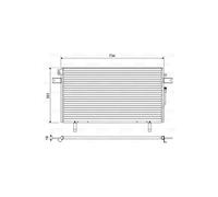 VALEO Condensatore, Climatizzatore 814489 Compatibile con: NISSAN PATHFINDER II