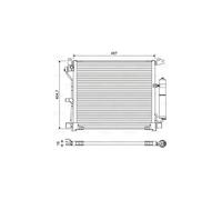 Valeo Condensatore, Climatizzatore 822579
