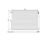 Valeo Condensatore, Climatizzatore 822616