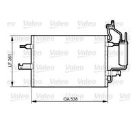 VALEO Condensatore Climatizzatore Alluminio Adatto Per Opel Meriva