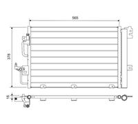 VALEO Condensatore Climatizzatore Alluminio Con Essiccatore Per Opel Astra H