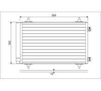 Valeo Condensatore impianto climatizzazione 814366 R134a per Citroën, Fiat, Lancia, Peugeot, Toyota