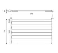 VALEO Condensatore, Climatizzatore VALE818020