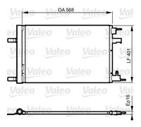 VALEO Condensatore Condizionatore D'Aria per Opel Astra J Chevrolet Cruze