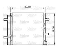VALEO Condensatore Condizionatore D'Aria Radiatore Clima per Audi A4 Avant 8K5