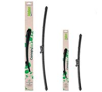 Valeo Coppia Di Spazzole Tergicristallo Flat Blade Fatte Di Materiali Naturali E Riciclati CAN76+CAN15, Anteriore, Lunghezze: 600mm+350mm, (Pack da 2)