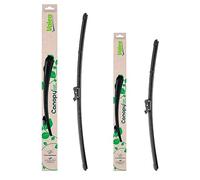 Valeo Coppia Di Spazzole Tergicristallo Flat Blade Fatte Di Materiali Naturali E Riciclati CAN76+CAN56, Anteriore, Lunghezze: 600mm+530mm, (Pack da 2)