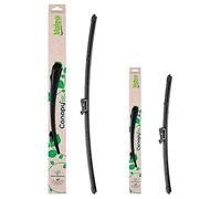 Valeo Coppia Di Spazzole Tergicristallo Flat Blade Fatte Di Materiali Naturali E Riciclati CAN76+CAN21, Anteriore, Lunghezze: 600mm+380mm, (Pack da 2)