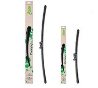 Valeo Coppia Di Spazzole Tergicristallo Flat Blade Fatte Di Materiali Naturali E Riciclati CAN76+CAN36, Anteriore, Lunghezze: 600mm+450mm, (Pack da 2)