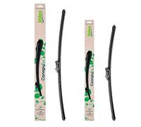 Valeo Coppia Di Spazzole Tergicristallo Flat Blade Fatte Di Materiali Naturali E Riciclati CAN85+CAN75, Anteriore, Lunghezze: 650mm+600mm, (Pack da 2)