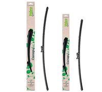 Valeo Coppia Di Spazzole Tergicristallo Flat Blade Fatte Di Materiali Naturali E Riciclati CAN91+CAN86, Anteriore, Lunghezze: 700mm+650mm, (Pack da 2)