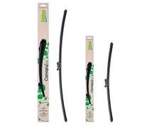 Valeo Coppia Di Spazzole Tergicristallo Flat Blade Fatte Di Materiali Naturali E Riciclati CAN91+CAN26, Anteriore, Lunghezze: 700mm+400mm, (Pack da 2)