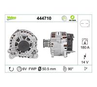 VALEO Dinamo Alternatore Generatore 14 V 180 A Ø 51 mm per VW Passat
