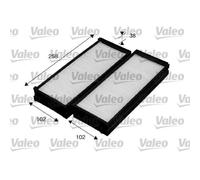 VALEO Filtro Abitacolo Antiparticolato per Hyundai Trajet Fo Santa Fé I Sm