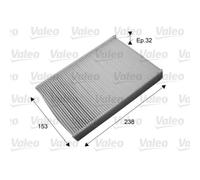 VALEO Filtro Abitacolo Antiparticolato per Nissan Juke F15 Renault Fluence L30_