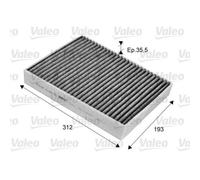 VALEO Filtro Abitacolo Carboni Attivi per VW Touareg 7P5 Porsche Cayenne 92A