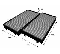 Valeo Filtro Abitacolo ClimFilter Protect per Veicoli Bmw X5 X6