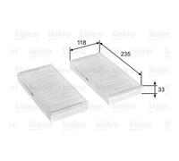 VALEO Filtro Abitacolo Filtro Antiparticolato per BMW 2 Active Tourer Mini