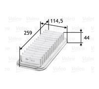 VALEO Filtro Aria Inserto Filtro per Toyota Aygo 1.0 Yaris Citroën C1 107 585059