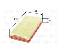 VALEO Filtro Aria Inserto Filtro per VW Golf i Cabriolet 1.8 1.5 Scirocco 585165