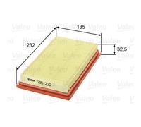 VALEO Filtro Aria Inserto per Nissan Note 1.6 Qashqai + 2 I 1.5 DCI 585222