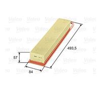 Valeo Filtro Aria per Citroen Mini Peugeot