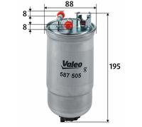 Valeo Filtro Carburante Tipo In Linea per Condotti/Circuiti per Fiat Punto