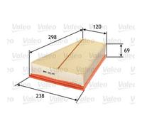 Valeo Filtro Dell'Aria Filtro Per Ford S-Max 2.0 TDCi Galaxy Volvo V70 III S80