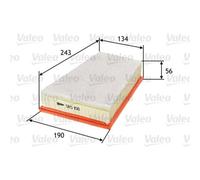 VALEO Filtro Dell'Aria Filtro Per Renault Kangoo Express 1.5 DCI 90 585156