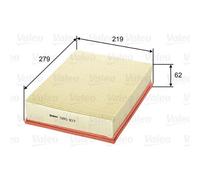 VALEO Filtro Dell'Aria Filtro Per VW Transporter IV Bus 2.5 TDI 585107