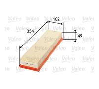 VALEO Filtro Dell'Aria Per Peugeot 206 Berlina 1.4i 1.4 16V 1.1