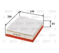 VALEO Filtro Dell'Aria Per Renault Master II Furgone 2.5 DCI 2.2 585058