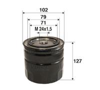 VALEO Filtro Olio 586044 Per Ford Ranger 2.5 TD 4x4 Toyota Land Cruiser