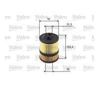 VALEO Filtro Olio 586549 Per Opel Vectra C Caravan Signum Renault Espace IV 3.0