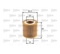 Valeo Filtro Olio per Seat Skoda VW