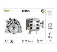 VALEO Generatore Alternatore 105A 14V per Ford Focus II Da _ Hcp Dp
