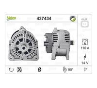 VALEO Generatore Alternatore 110A 14V Per Nissan Almera II Hatchback